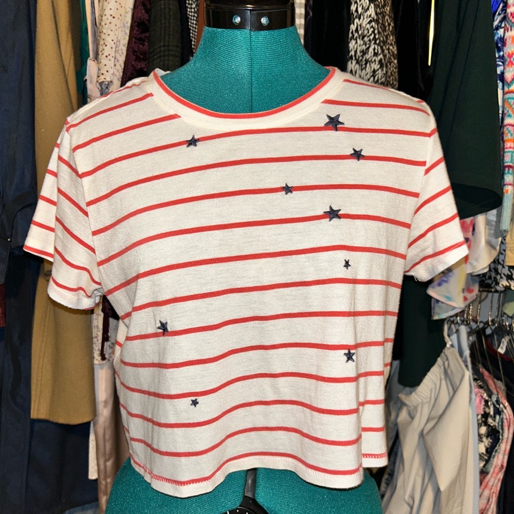 Abercrombie & Fitch Stars & Stripes Crop Top